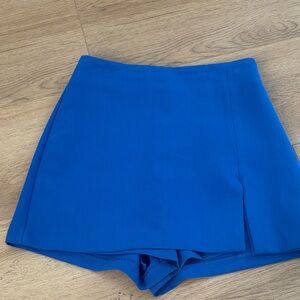 Zara Royal Blue Skort Shorts